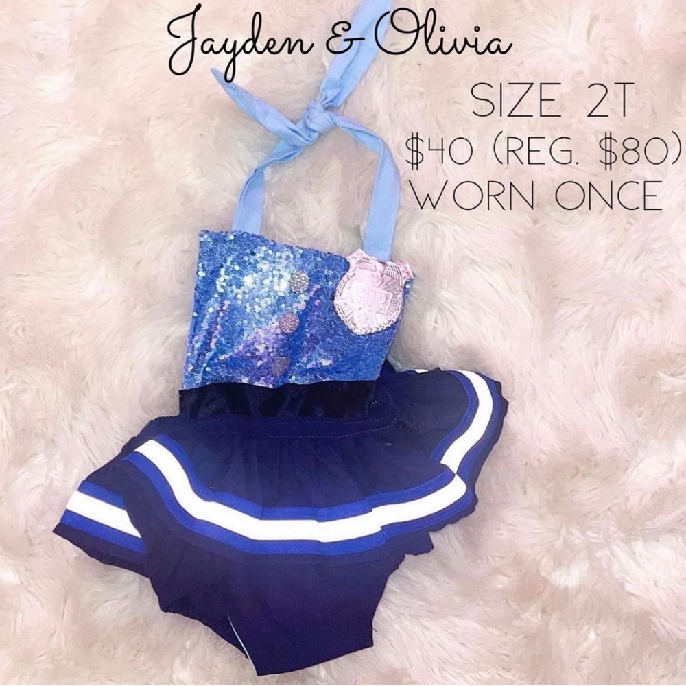 2T toddler police costume